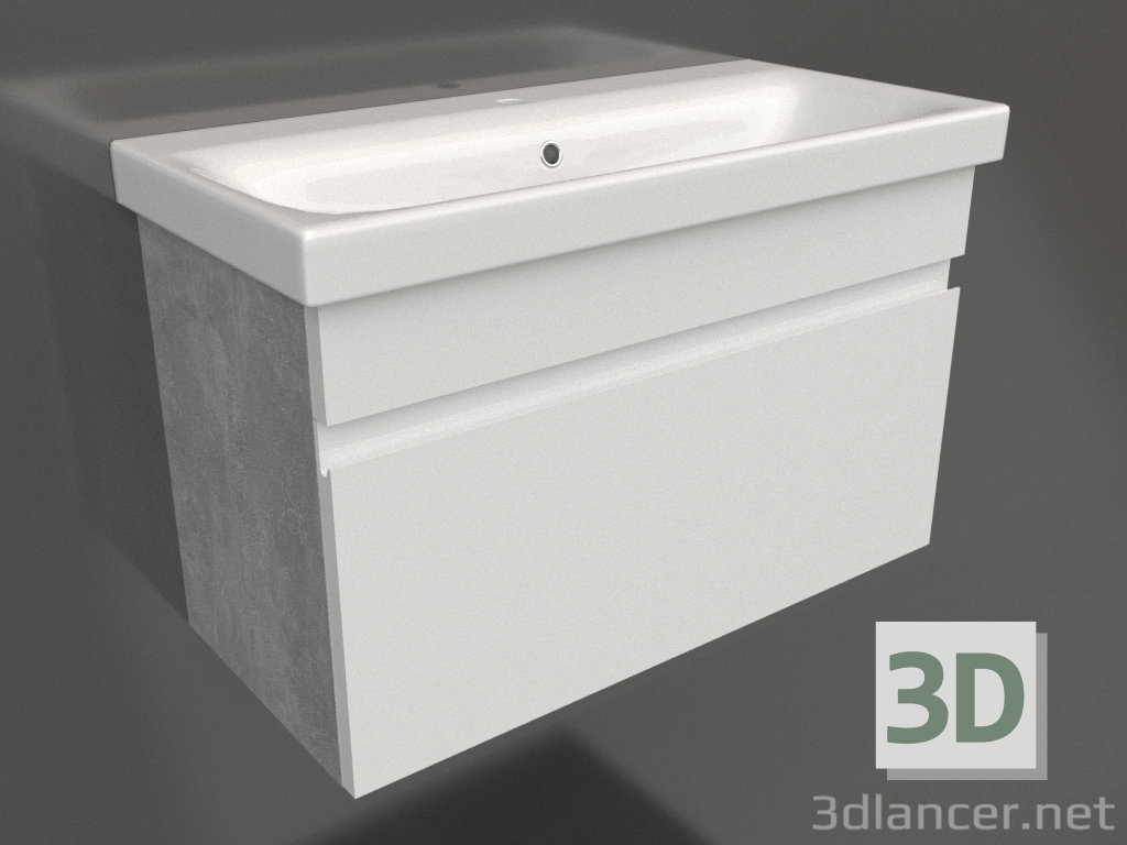 3D Modell Hängeschrank 80 cm (SRT0108BS) - Vorschau