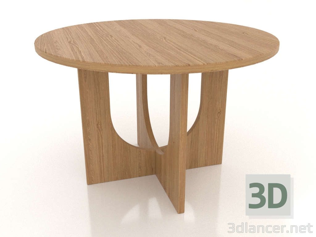 3d model Low table (natural oak) - preview