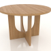 3d model Low table (natural oak) - preview