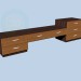 3d model Long cupboard - preview