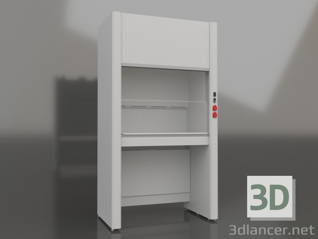 3d model Metal fume cupboard LK-1200 SHV-MET - preview 3d model Metal fume cupboard LK-1200 SHV-MET - preview
