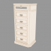 3D modeli Dresser 6 kutuda dar (676х1354х500) - önizleme