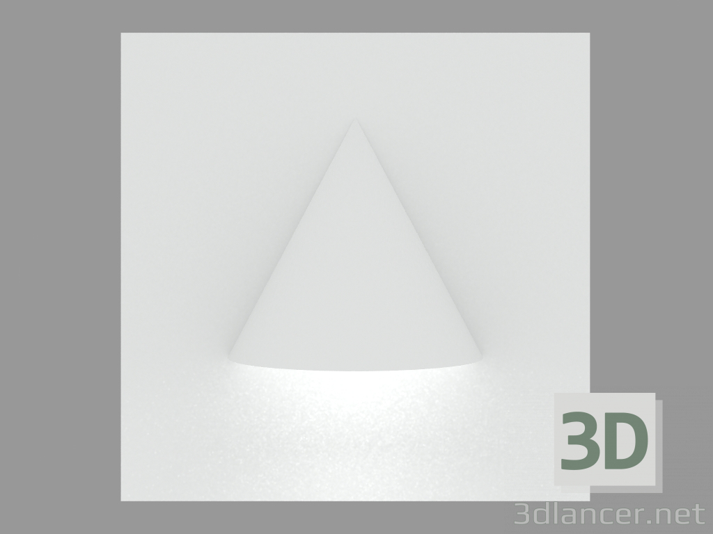 Modelo 3d Arandela de encastrar MINIDIAPASON SQUARE (S4573) - preview