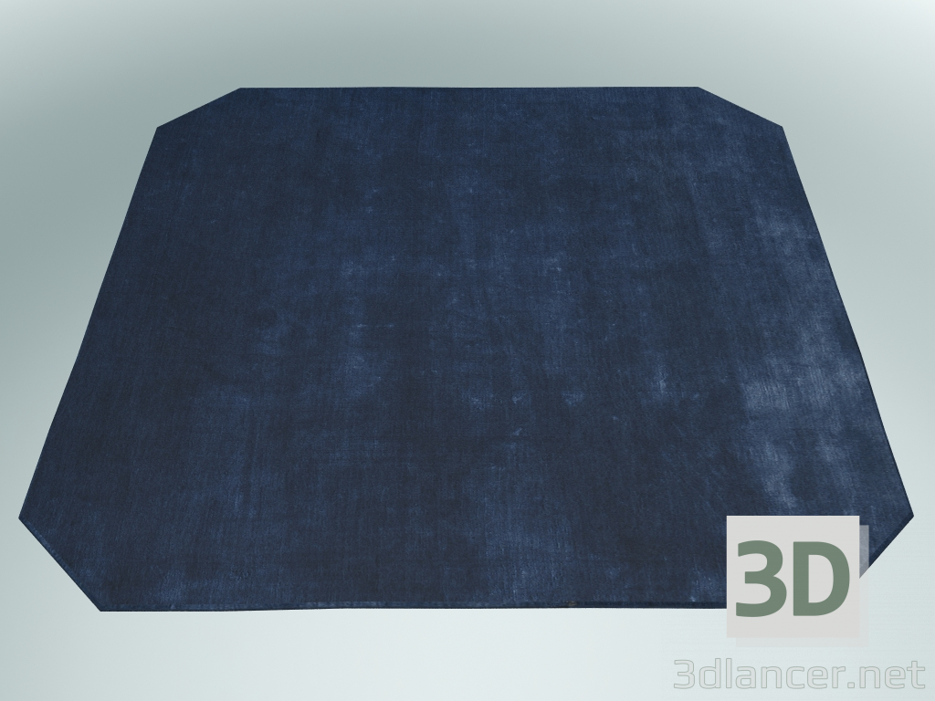 3d model Felpudo The Moor (AP6, 240x240cm, Azul Medianoche) - vista previa