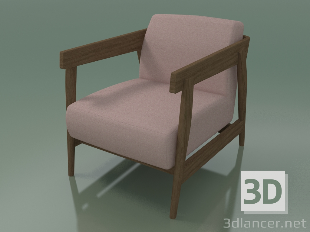 modello 3D Poltrona (305, Naturale) - anteprima