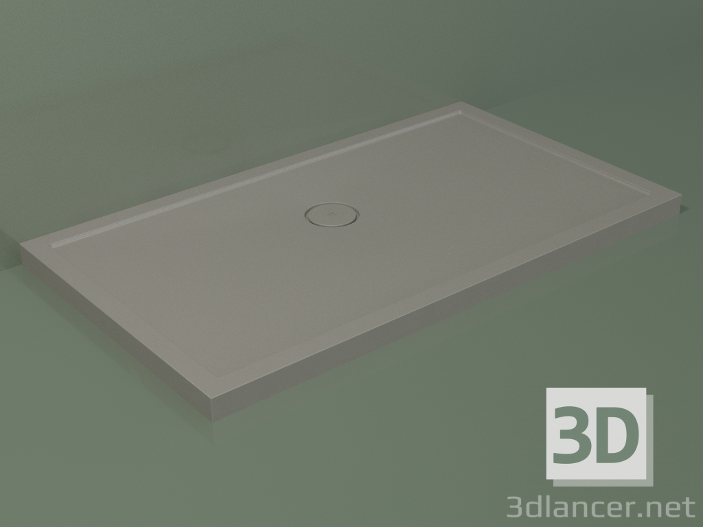 3d model Plato de ducha Medio (30UM0122, Clay C37, 140x80 cm) - vista previa