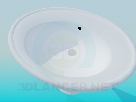 3d model Oval sink - preview