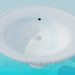 3D modeli Oval lavabo - önizleme