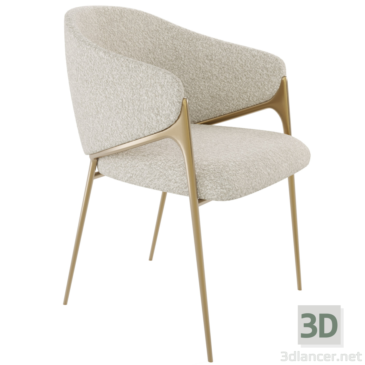 modello 3D di Sedia da pranzo in stile scandinavo Sillones modernos para sala. comprare - rendering