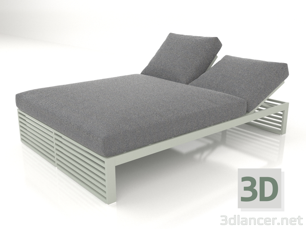 3d model Cama de descanso 140 (Gris cemento) - vista previa