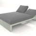 3d model Cama de descanso 140 (Gris cemento) - vista previa