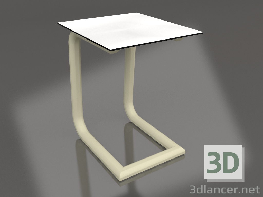 3D modeli Yan sehpa C (Altın) - önizleme