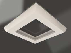 Cornice a soffitto in cartongesso con illuminazione sospesa KGC 047 (57x92).