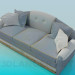 3D Modell Graue sofa - Vorschau