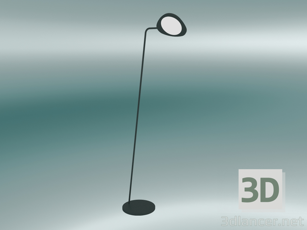 modèle 3D Lampadaire Leaf (vert foncé) - preview