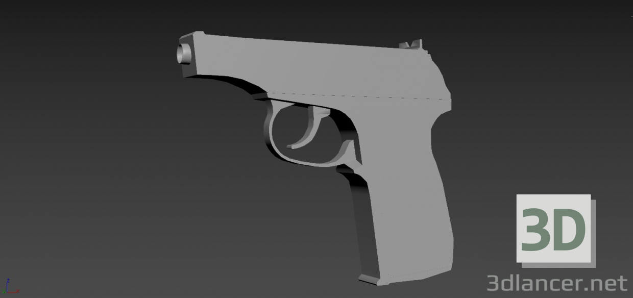 modèle 3D Pistolet - preview