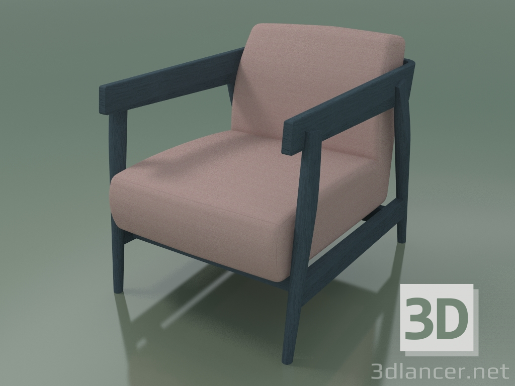 3D Modell Sessel (305, blau) - Vorschau