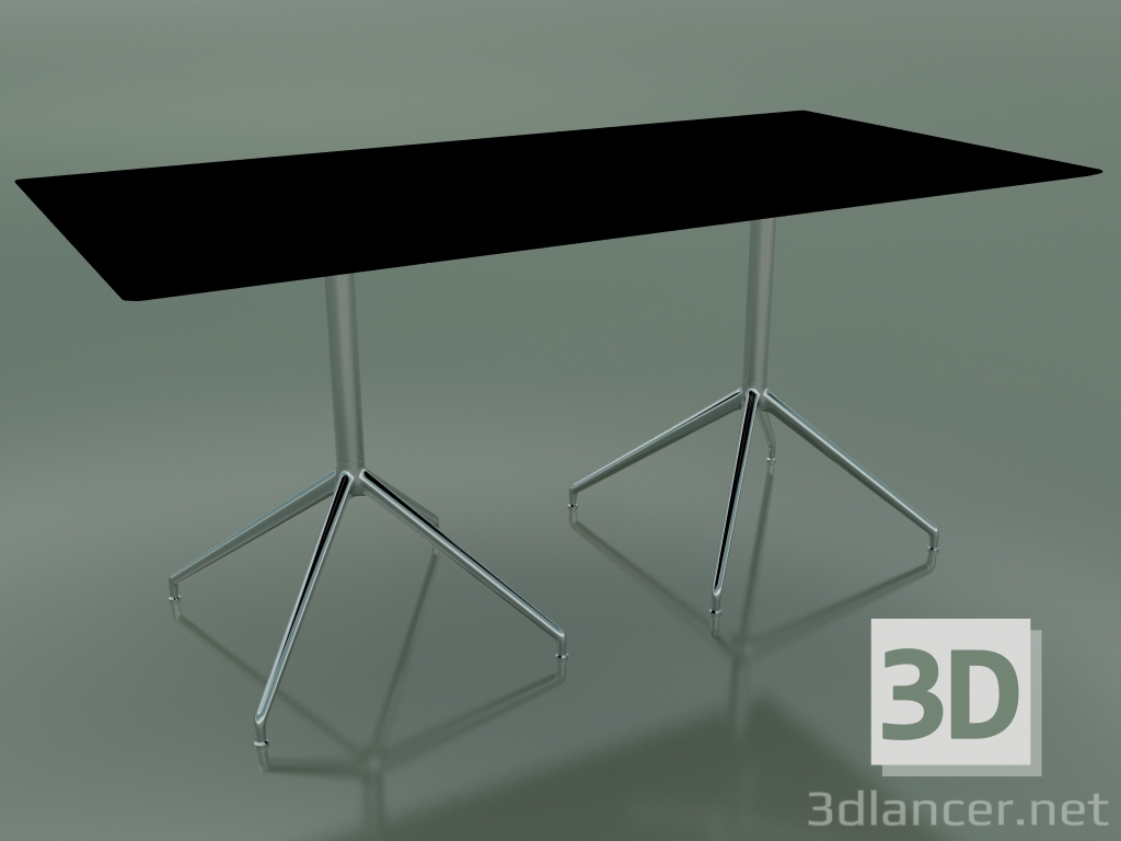 modèle 3D Table rectangulaire à double base 5738 (H 72,5 - 79x159 cm, Noir, LU1) - preview