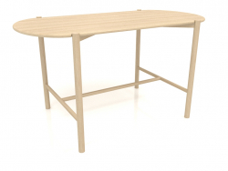 Mesa de comedor DT 08 (1400x740x754, madera blanca)