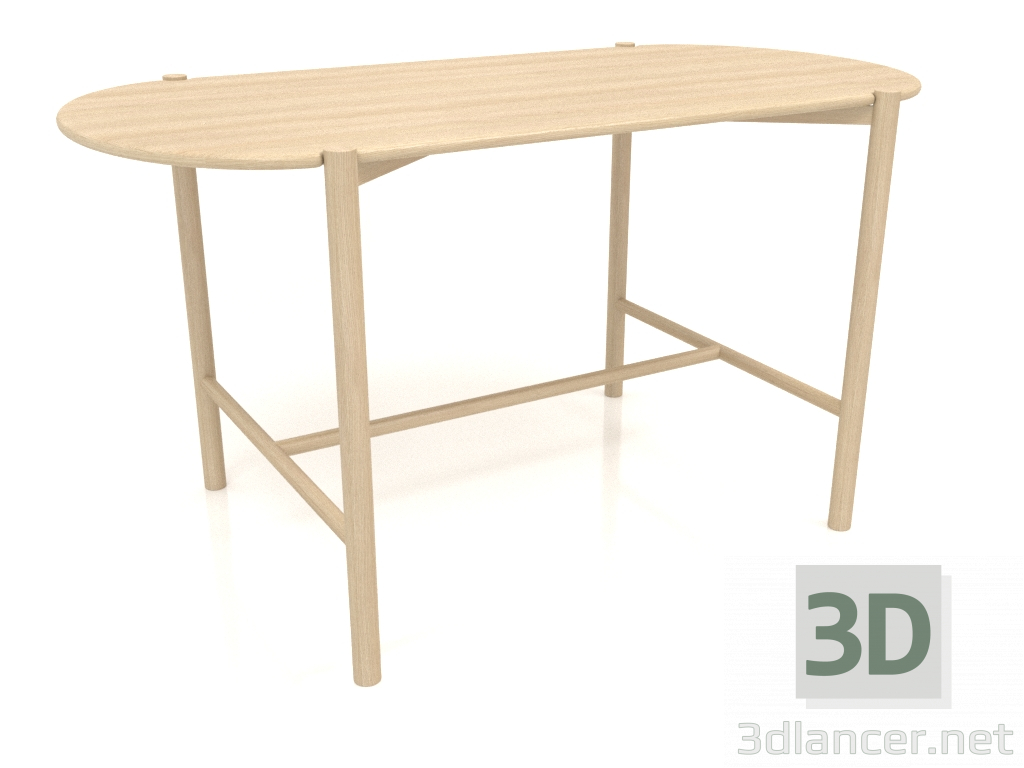 3d модель Стол обеденный DT 08 (1400х740x754, wood white) – превью