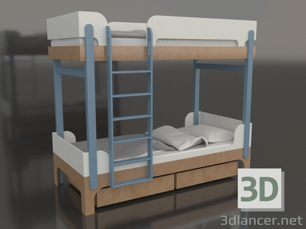 modello 3D Letto a castello TUNE J (UZTJA2) - anteprima