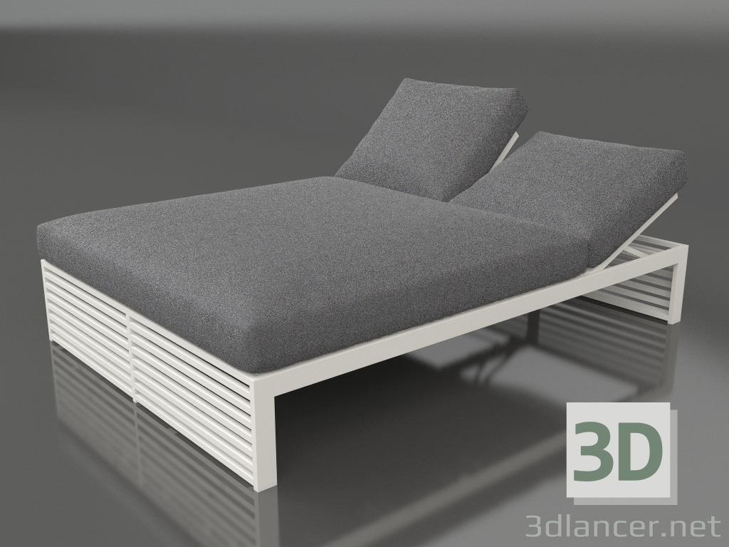 modello 3D Letto per riposo 140 (Grigio agata) - anteprima