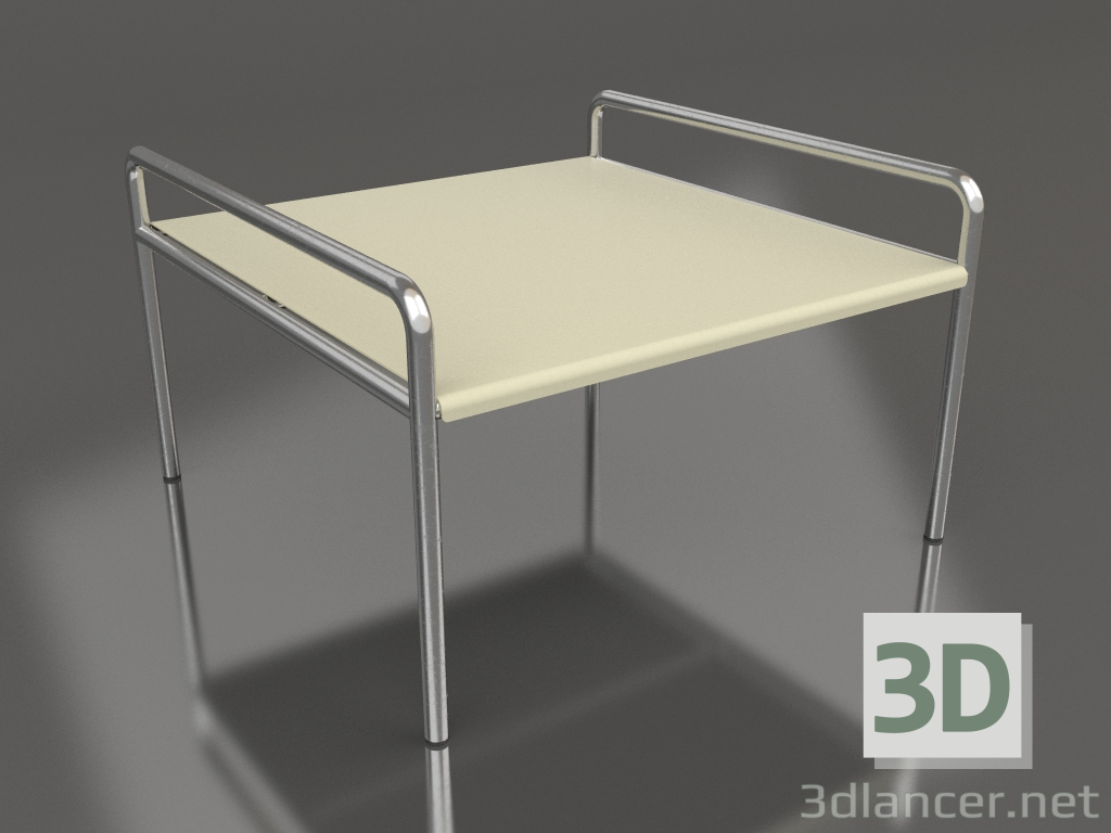 3d model Coffee table 76 with an aluminum tabletop (Gold) - preview