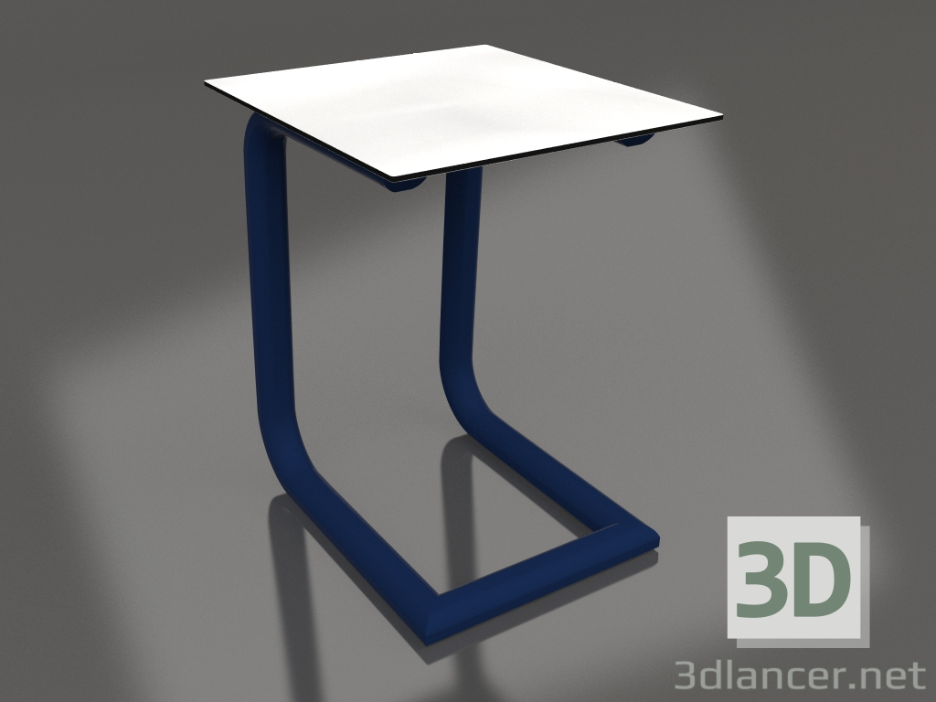 Modelo 3d Mesa lateral C (azul noite) - preview