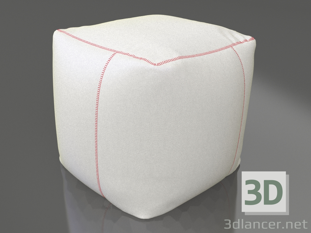 modèle 3D Pouf basique - preview