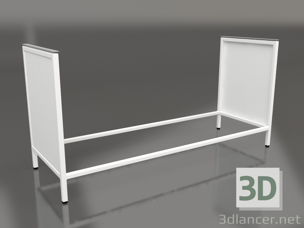 3d model Isla V1 (pared) en 60 marco 3 (blanco) - vista previa