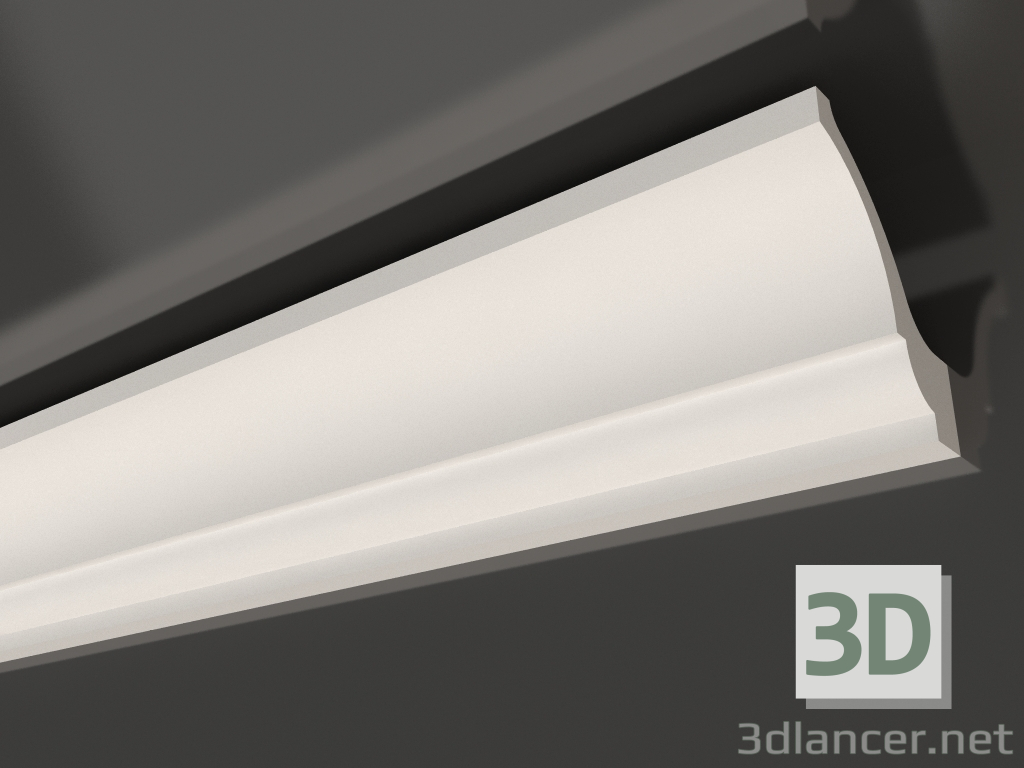 modello 3D Cornice soffitto in gesso con illuminazione KGC 048 (150x128) - anteprima