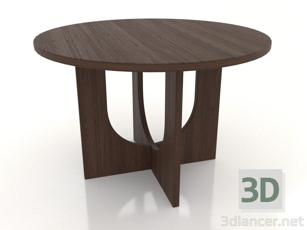 3d model Low table (dark walnut) - preview