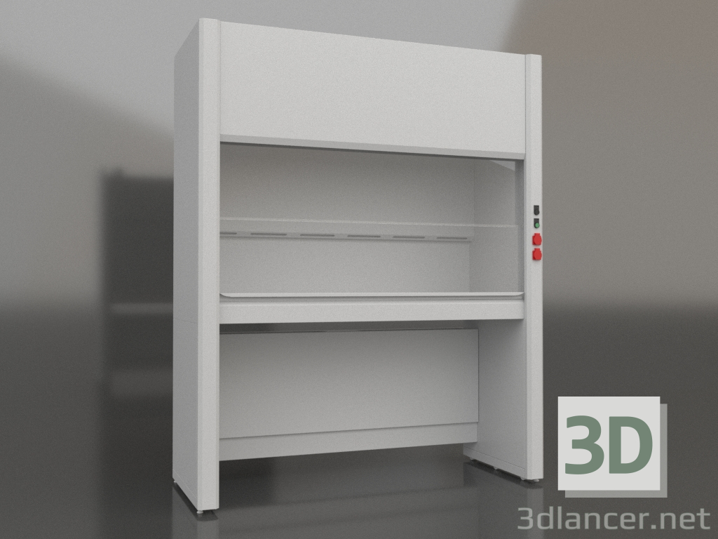 3d model Metal fume cupboard LK-1800 SHV-MET - preview 3d model Metal fume cupboard LK-1800 SHV-MET - preview