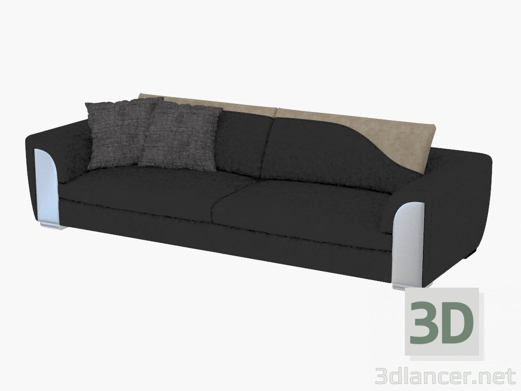 3d model Sofa four-seater Memphis - preview