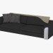 3d model Sofa four-seater Memphis - preview