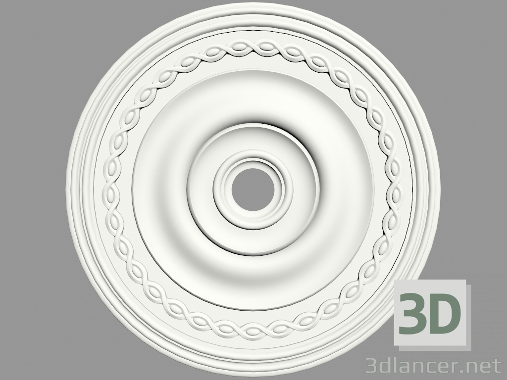 modello 3D Uscita a soffitto (P143) - anteprima