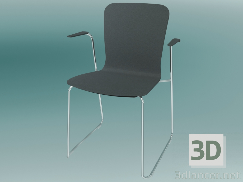 3d model Silla de visita (K13V3 2P) - vista previa