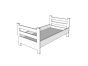 Wooden bed