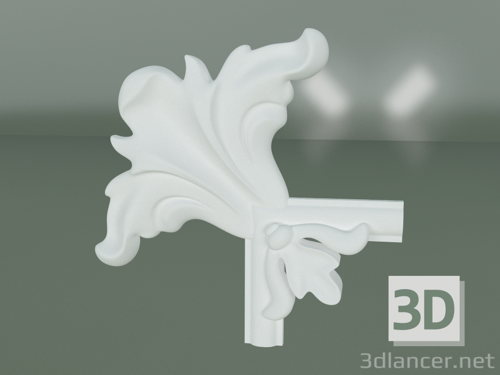 3d model Stucco decoration element ED080-1 - preview