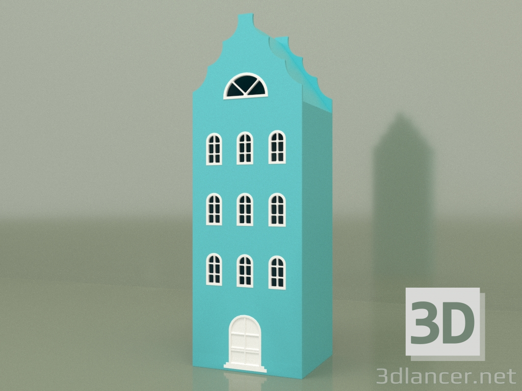 modello 3D Guardaroba XL-9 (Aqua) - anteprima