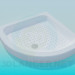 3d model Corner shower tray - preview