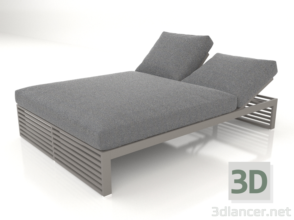 Modelo 3d Cama para descanso 140 (Quartz cinza) - preview