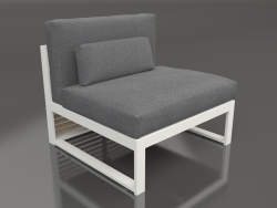 Modular sofa, section 3, high back (Agate gray)