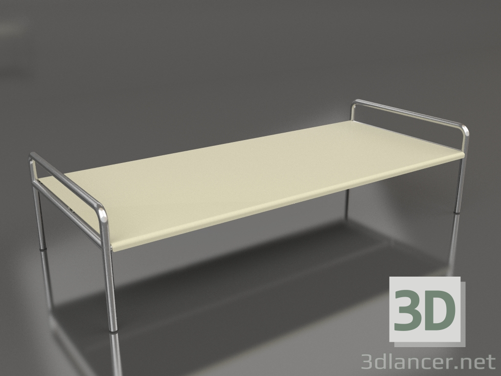 3d model Coffee table 153 with an aluminum tabletop (Gold) - preview