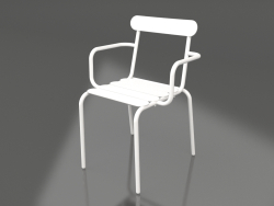 Chaise de salle à manger (Blanc)