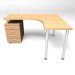 3d model Angular table 750-1500-1300 - preview