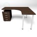 3d model Angular table 750-1500-1300 - preview