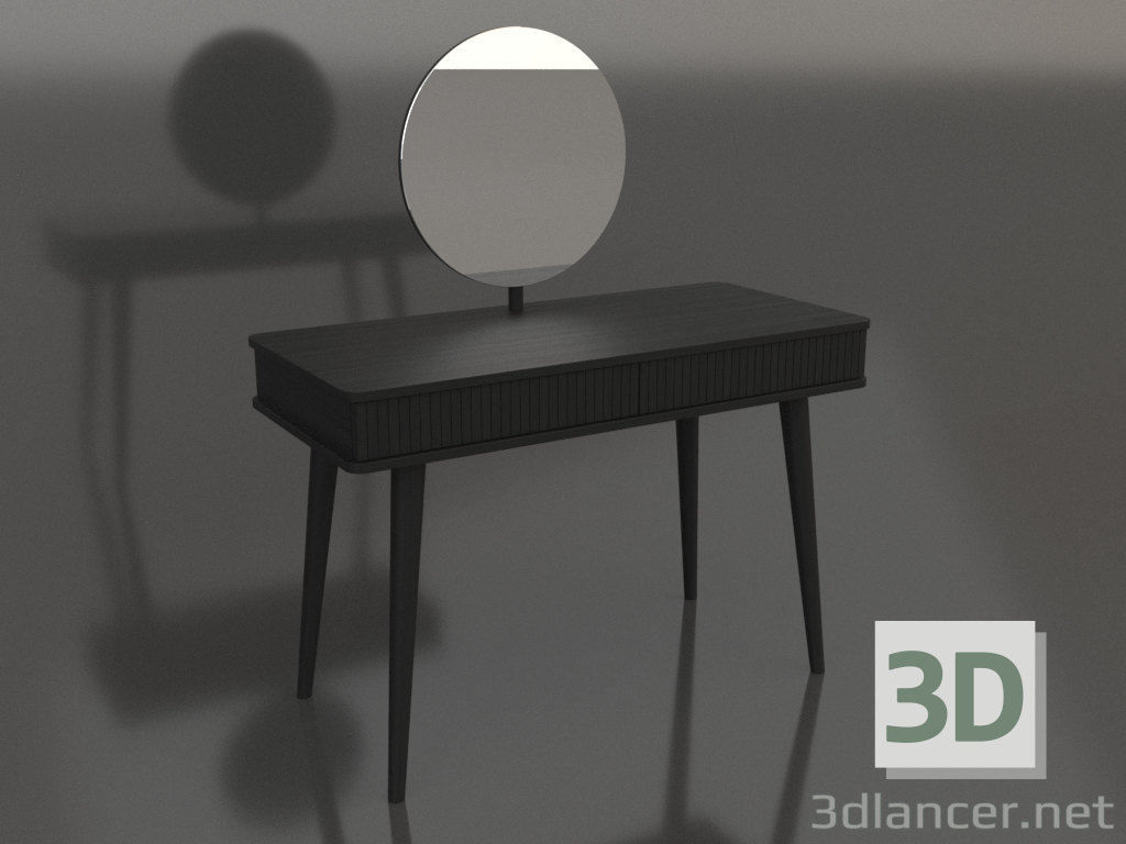 3d model Dressing table MISS 1100x500 mm (black RAL 9005) - preview