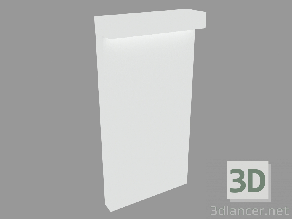 Modelo 3d Luz de coluna LOOK BOLLARD SINGLE EMISSÃO H. 580mm (S7261W) - preview