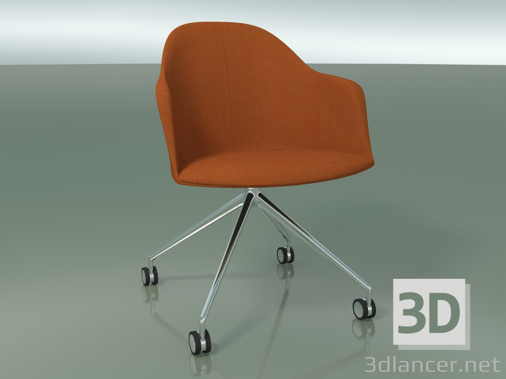 3d model Silla 2234 (4 ruedas, CRO, con acolchado) - vista previa